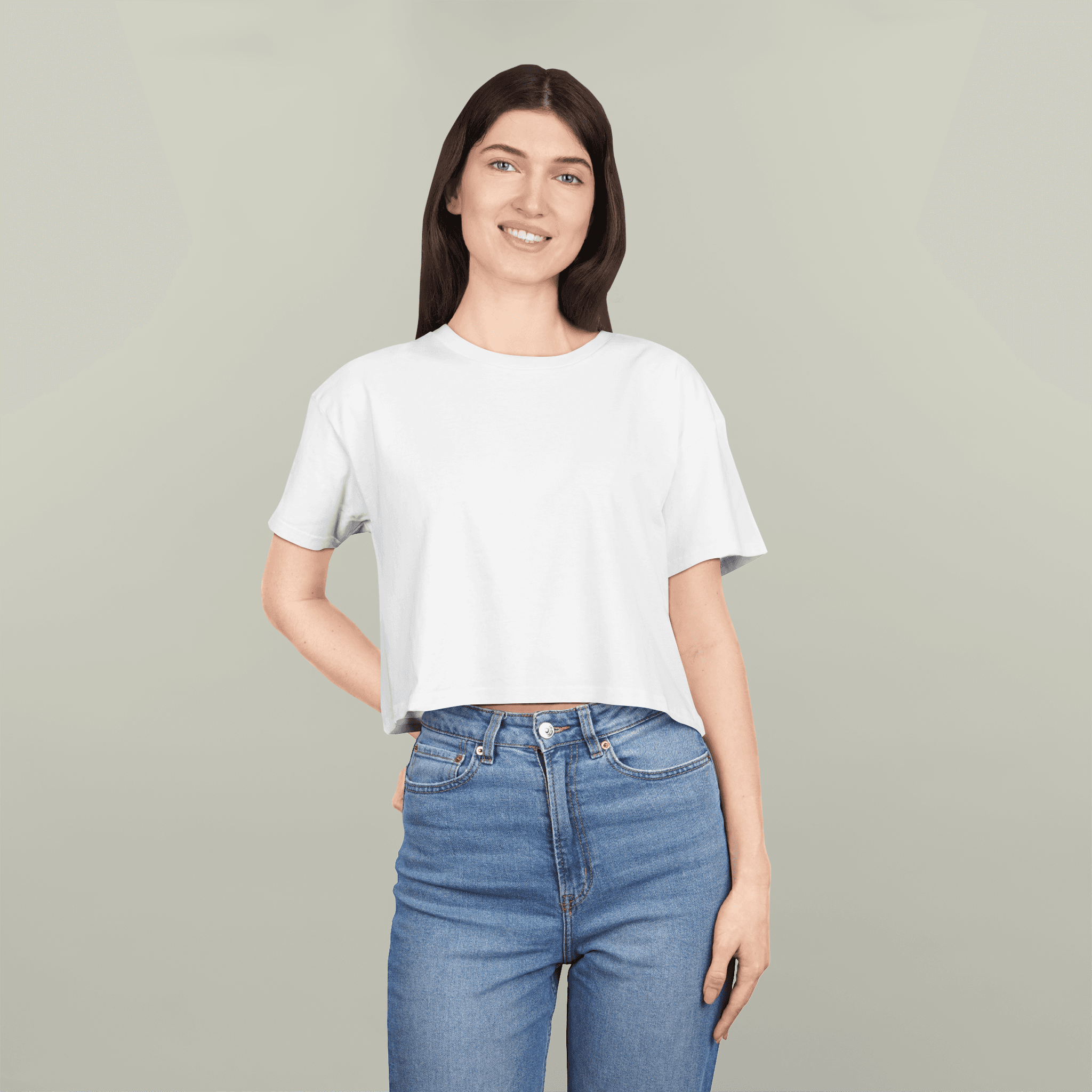 Cropped Crew Tee