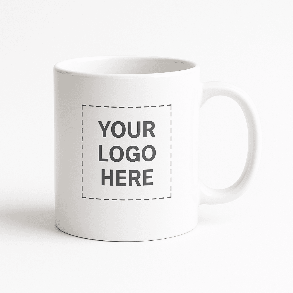 11 oz White Ceramic Mug