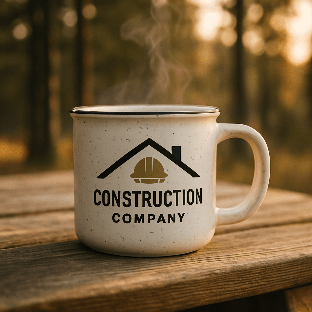 Job site custom mug — Campfire ceramic