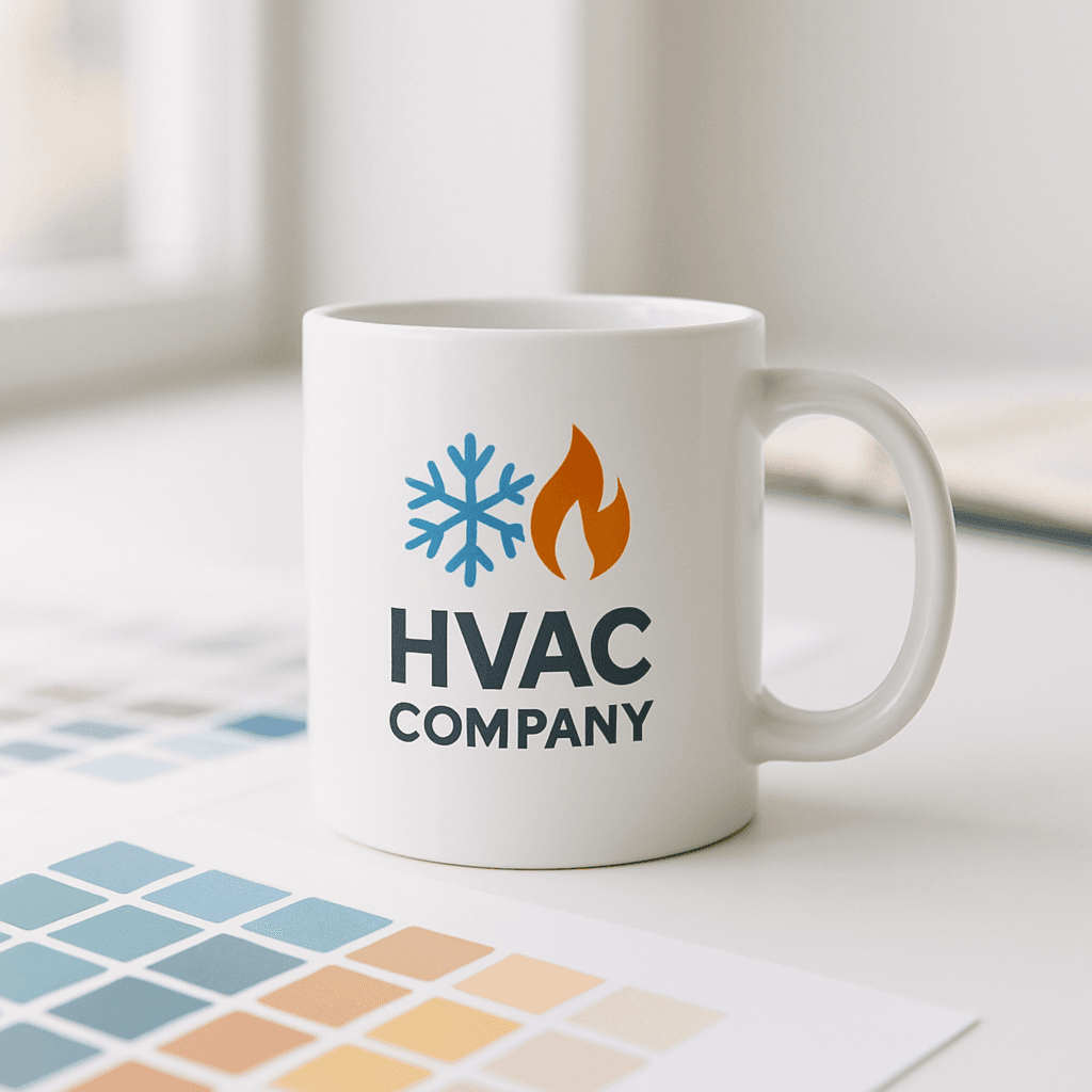 HVAC company custom mug — Full-wrap print