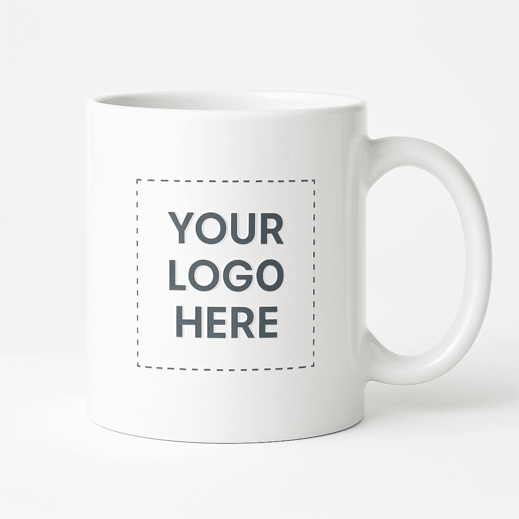11 oz Full Wrap White Mug