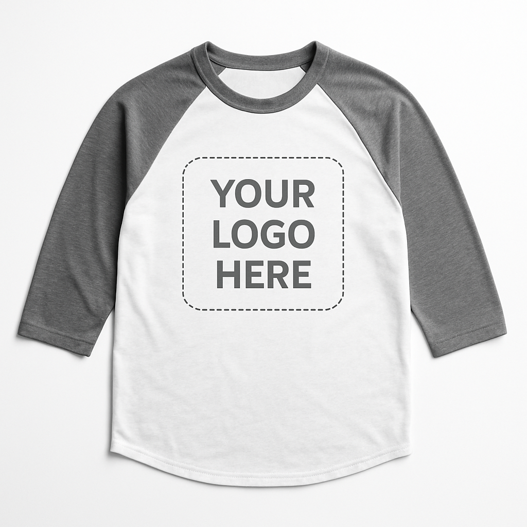 Raglan Baseball Tee — white