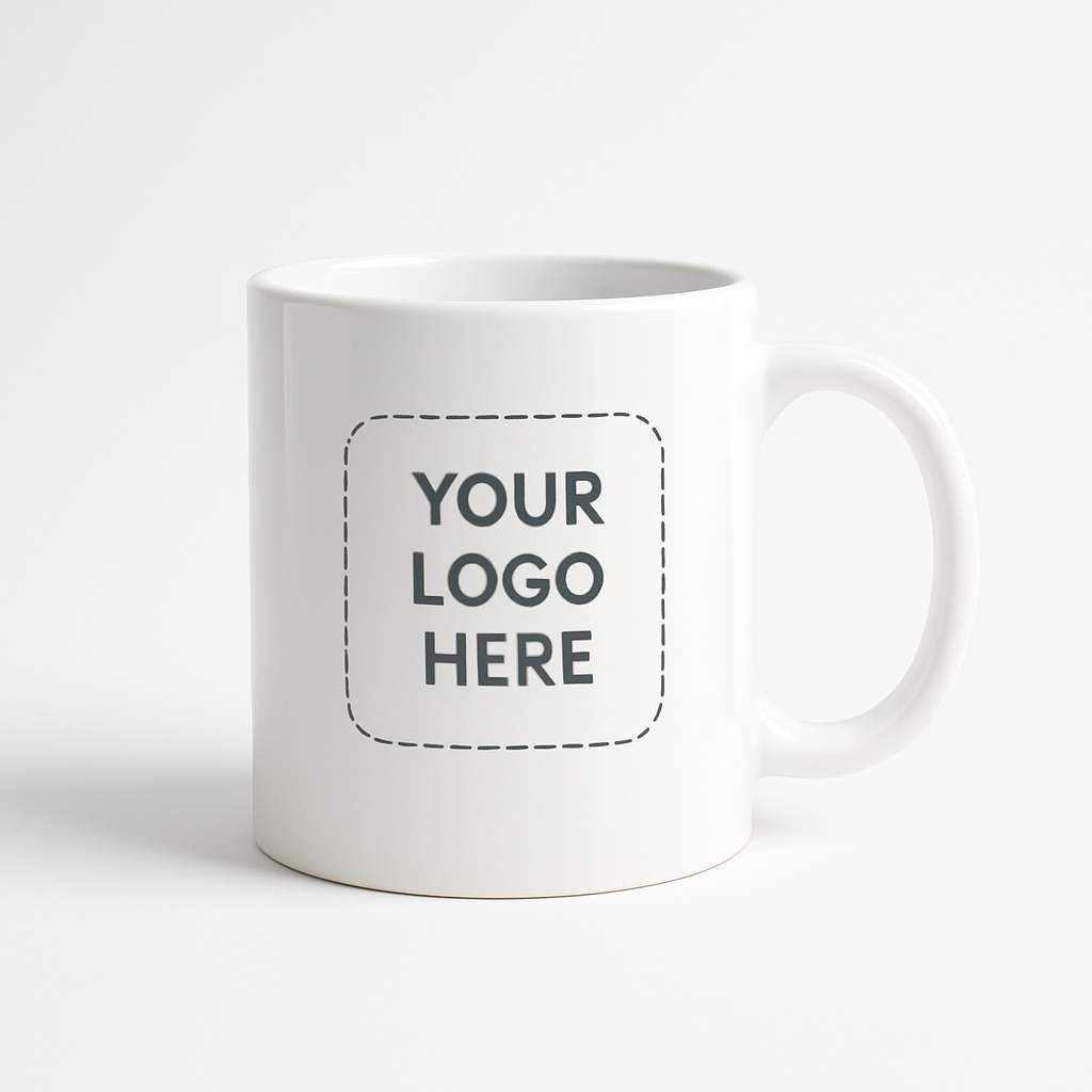 Black Handle / Interior Mug — white