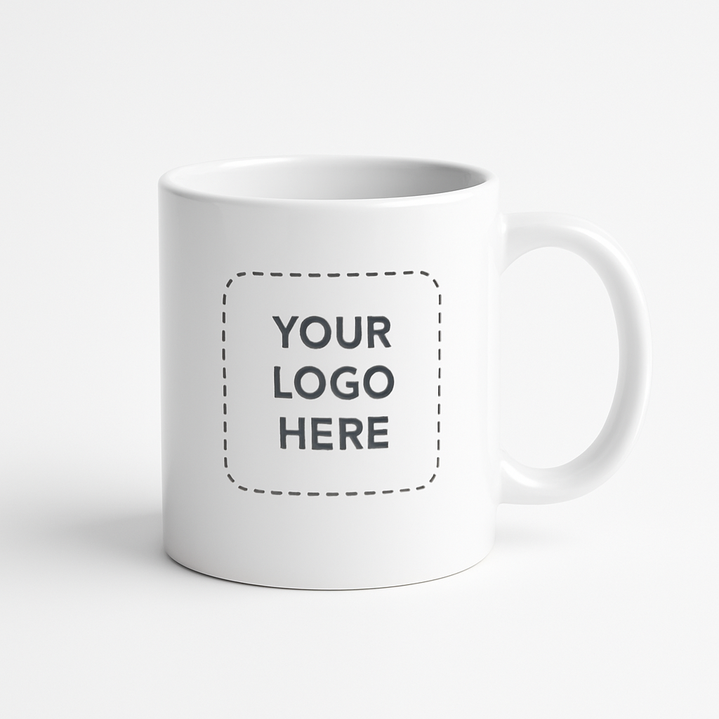 Full Wrap Ceramic Mug — white