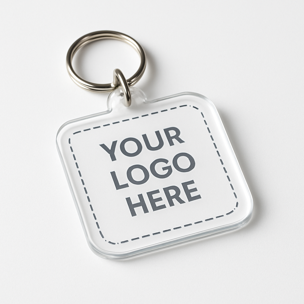 Full-Color Acrylic Keychain — clear
