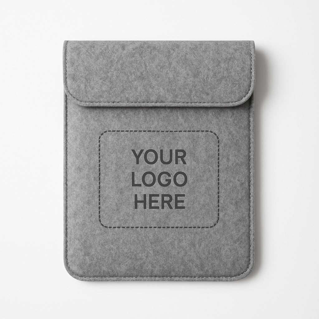 Wool-Felt Tablet Sleeve — gray